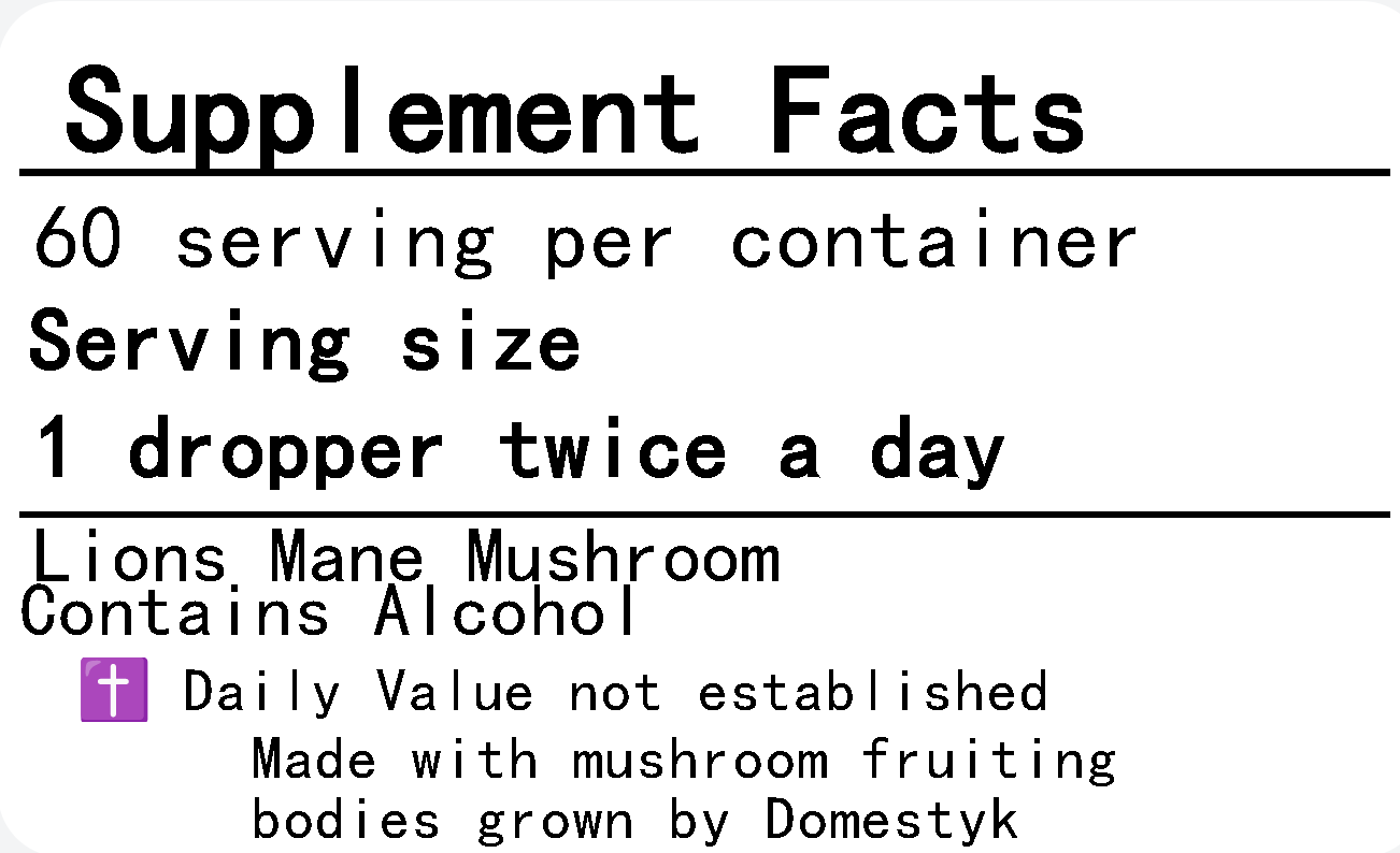 Lion's Mane Mushroom Extract